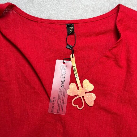 Fancy Inn‎ New Womans Size Medium Lightweight Dress With Pockets Tiered NWT - Picture 2 of 10